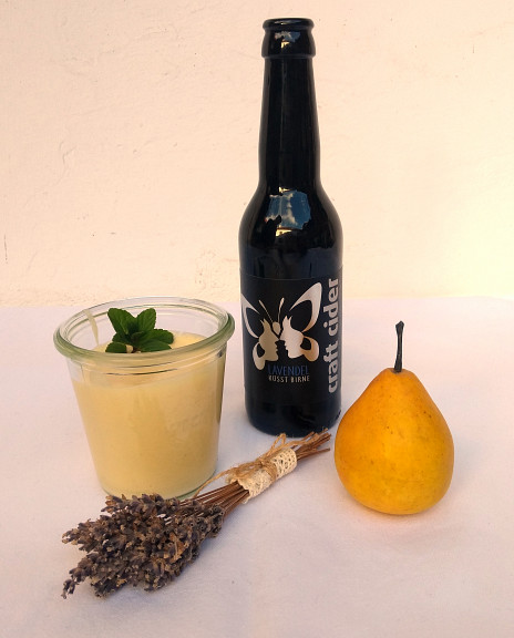 Birnen-Lavendel-Creme
