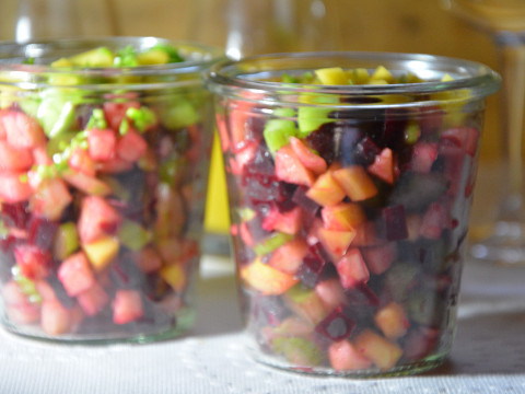 Wintersalat mit Zitronen-Gin-Marinade