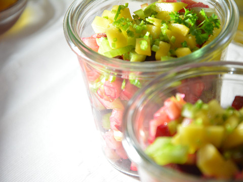 Wintersalat mit Zitronen-Gin-Marinade