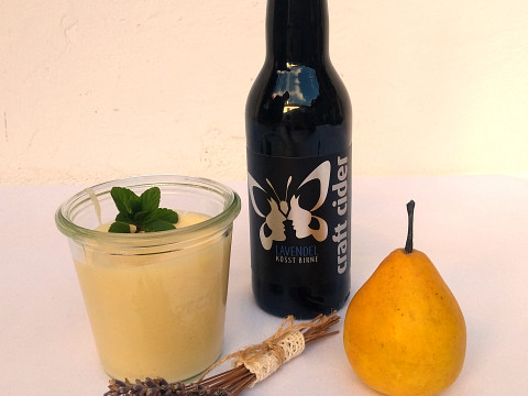 Birnen-Lavendel-Creme