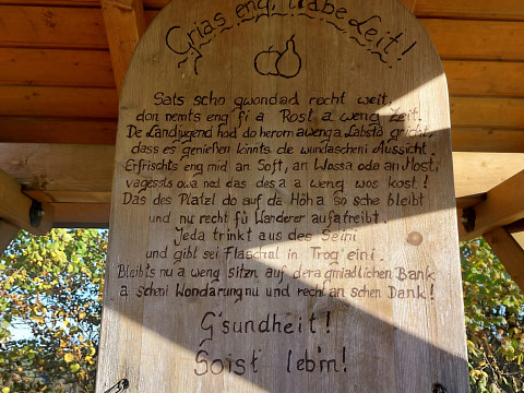 Wandern zum Mostbrunnen im Mostviertel